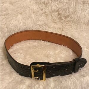 DUTYMAN BASKETWEAVE Blck Leather Belt
